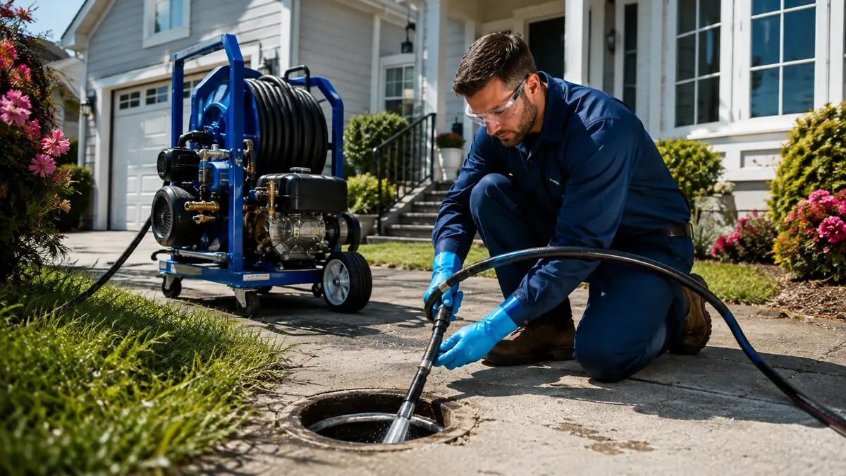 Residential Hydro Jet Drain Cleaning in California Hot Springs